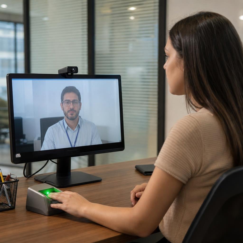Renovação de certificado digital com biometria e videoconferência