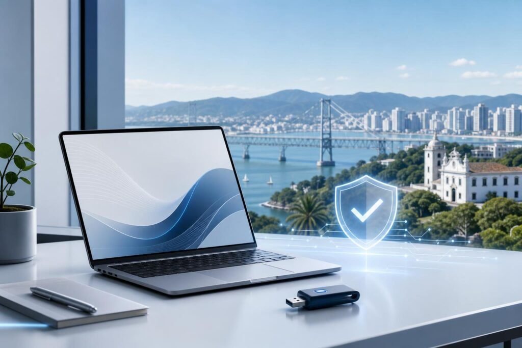 Ilustração sobre certificado digital em Florianópolis - SC