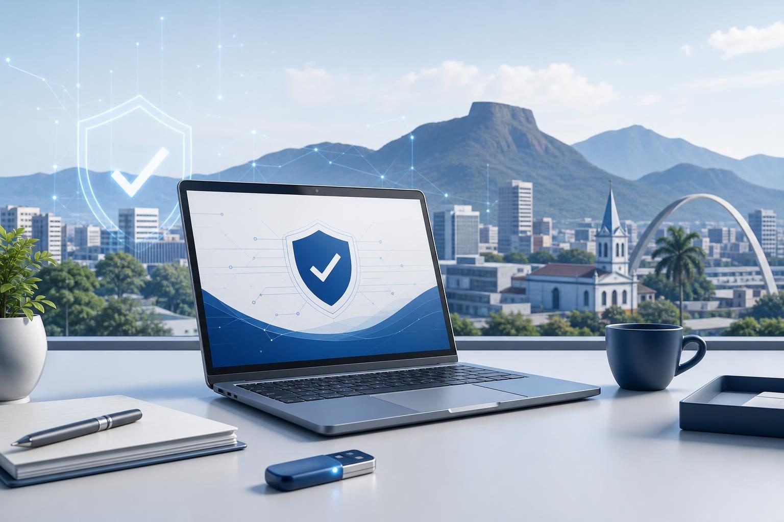 Ilustração sobre certificado digital em Nova Iguaçu - RJ