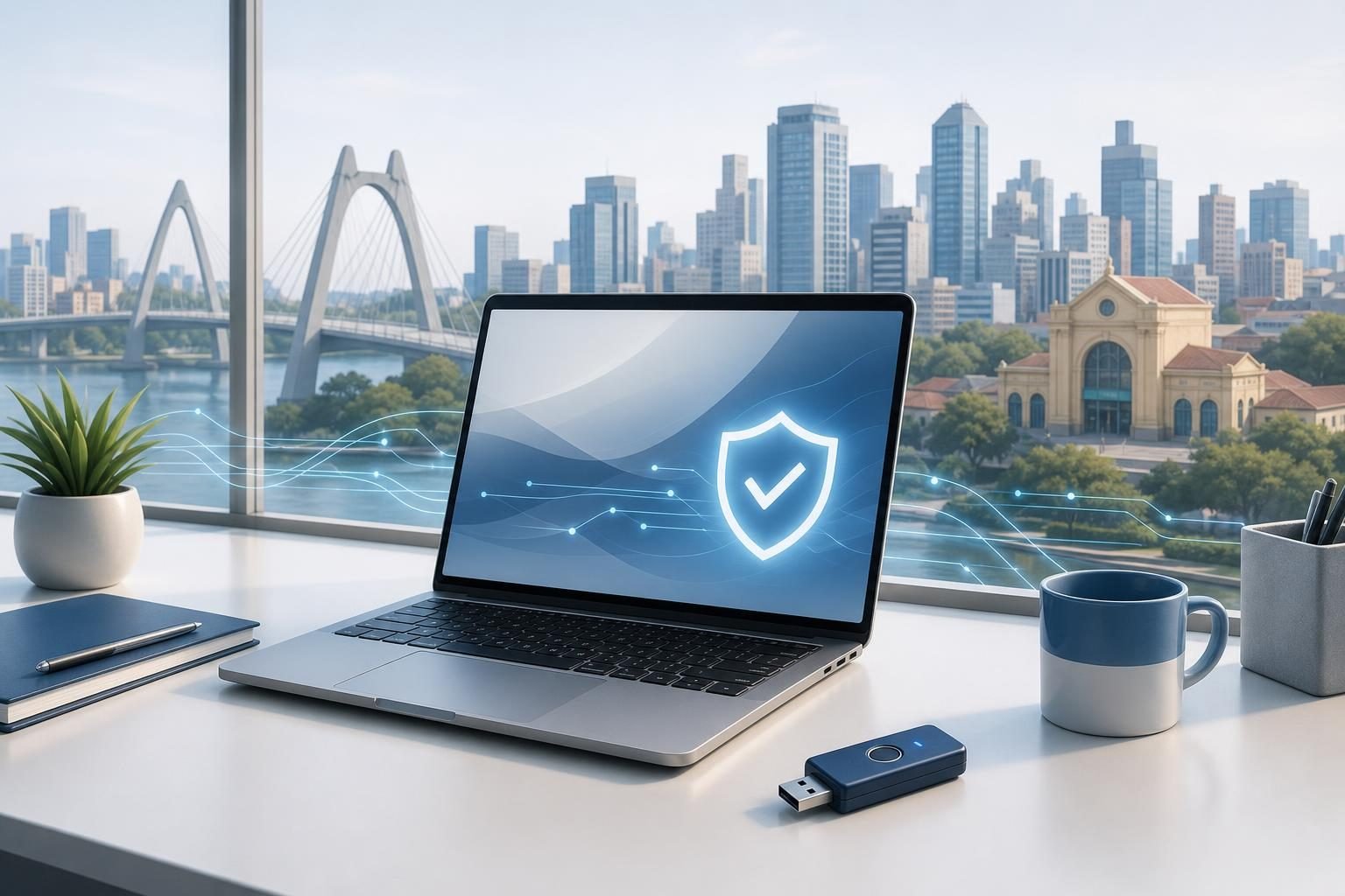Ilustração sobre certificado digital em Porto Alegre - RS