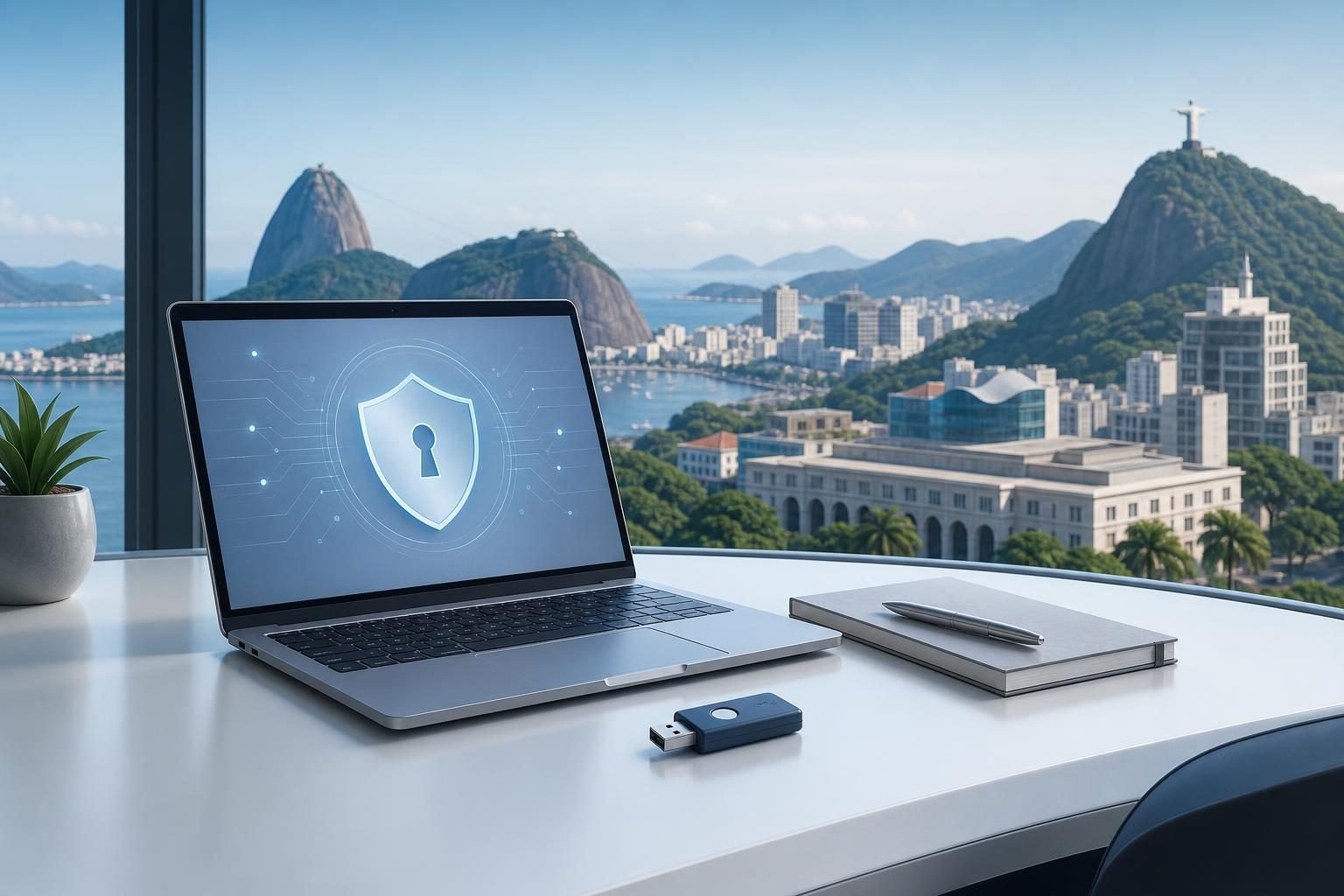 Ilustração sobre certificado digital em Rio de Janeiro - RJ