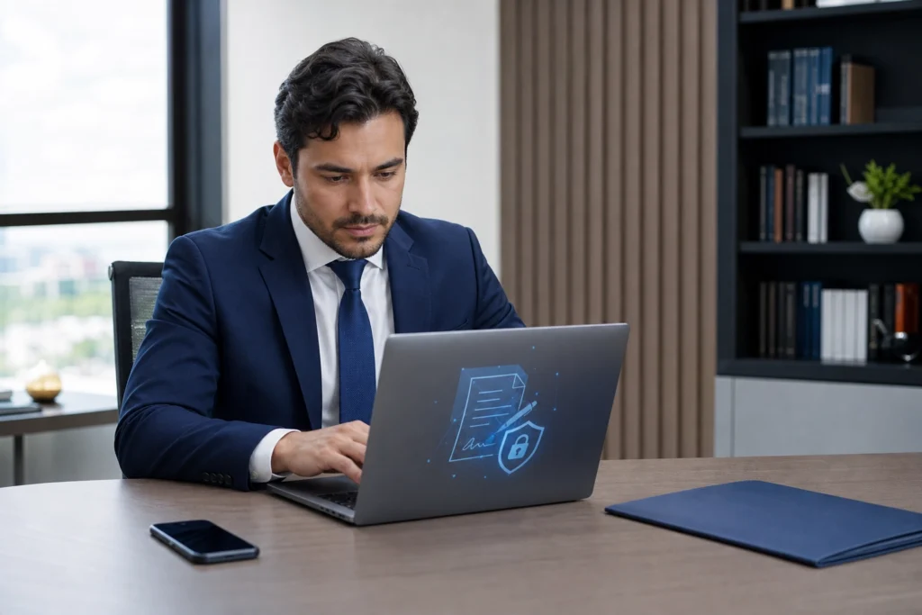 certificado A1 para advogados em assinatura digital no escritório jurídico