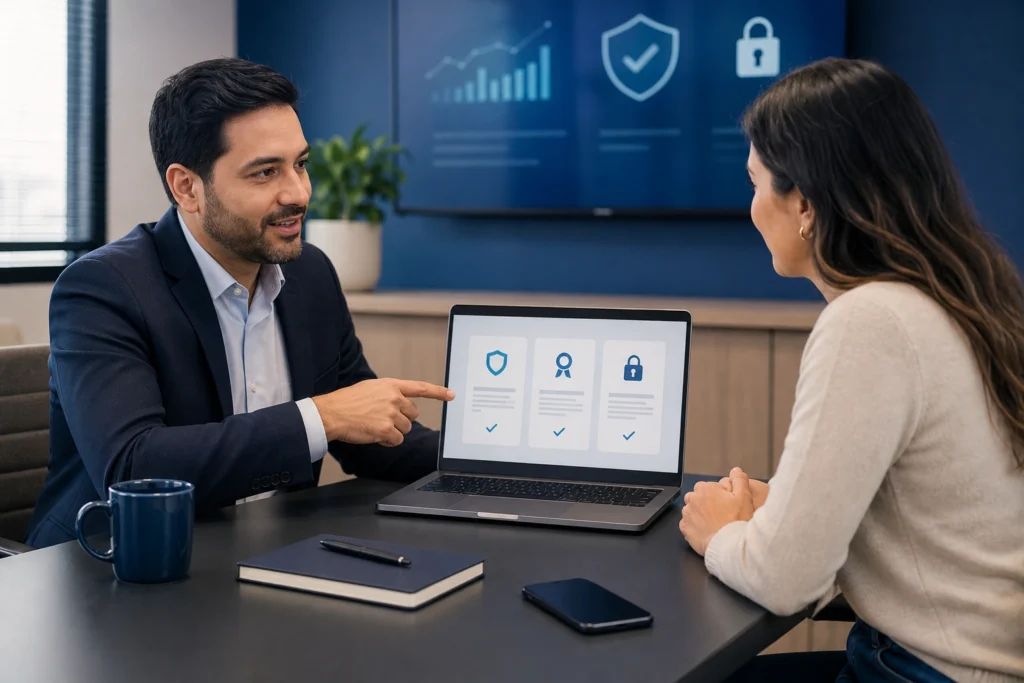 certificado digital para cliente contábil em orientação segura no escritório