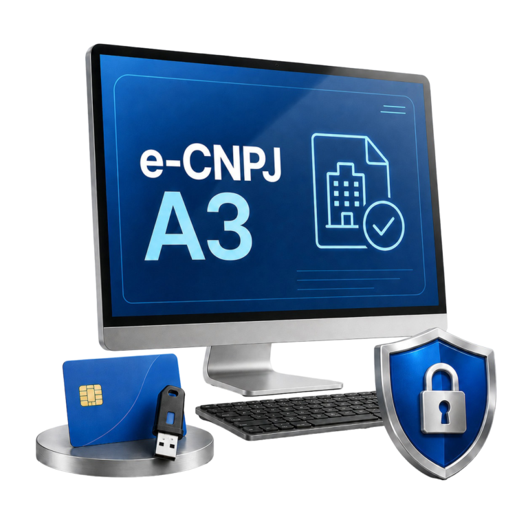 Certificado digital e-CNPJ A3 da ID Federal